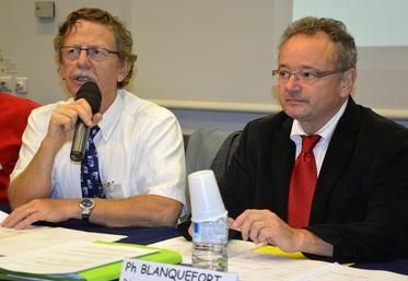 Didier Boisseleau, directeur de la DDPP (Direction départementale de la protection des populations) et Philippe Blanquefort, directeur du GDS.