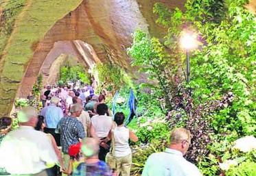 La qualité du fleurissement des grottes a fait la joie des visiteurs.