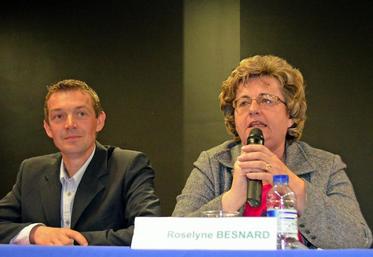 Emmanuel Lachaize, à côté de Roselyne Besnard, présidente de la MSA 49.