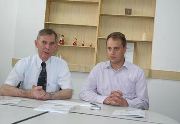 Emmanuel Commault (à droite), directeur général de la Cooperl