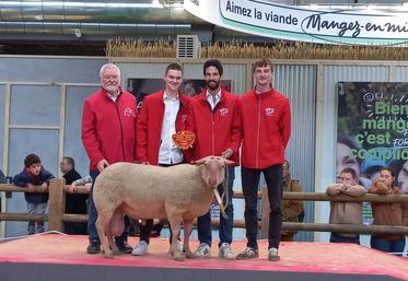 En Rouge de l'Ouest, le Gaec Charbonnier (Montilliers) remporte le 1er prix de section en antenais.