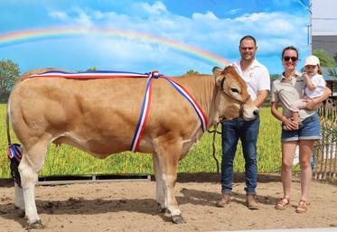 Versailles du Gaec Maison Braud à Maulévrier, élue "meilleur animal du concours".