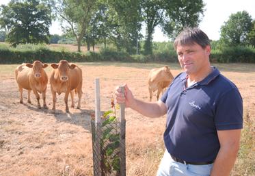 Hugues Lemesle, éleveur à Erdre en Anjou (La Pouëze). 