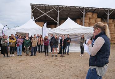 En tant qu'élue à la Chambre d'agriculture, Claire Gaillard a ouvert la sixième édition de la journée régionale caprine.