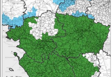 Influenza : carte zone de mesures complémentaires, octobre 2026