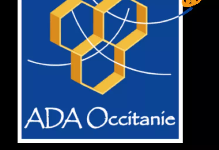 Logo de l'Association de développement de l'apiculture (ADA) en région Occitanie.