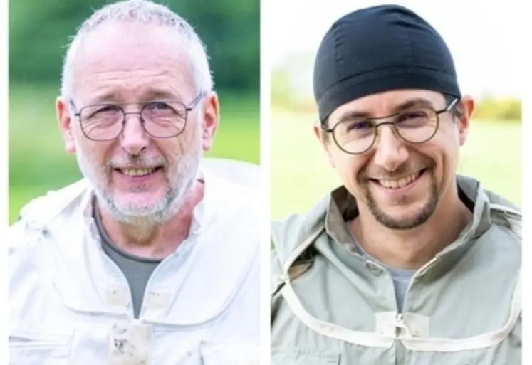 <em class="placeholder">Guy (à gauche) et Ulrich (à droite) détiennent chacun 50% des parts.</em>