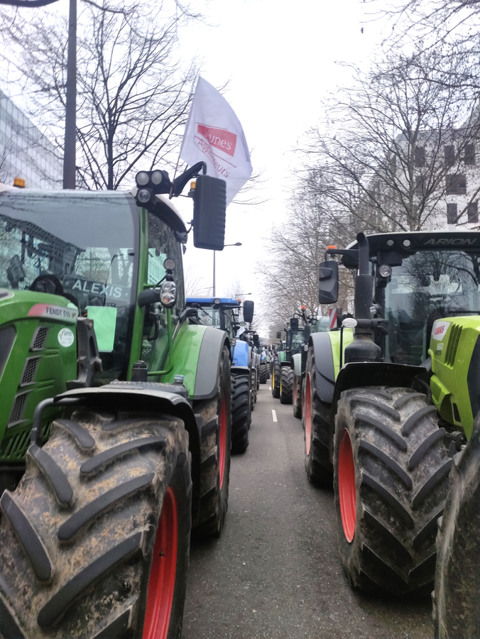 1 000 tracteurs ont convergé vers Strasbourg, le 20 janvier. ©B.R