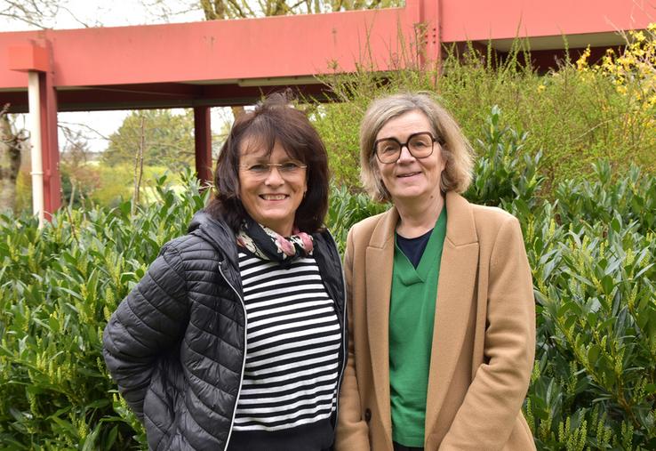Cécile Schuletzki, chargée de développement (à gauche) et Elise Broquet, coordinatrice Bac pro CGEA.