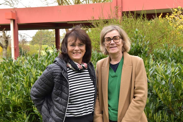 Cécile Schuletzki, chargée de développement (à gauche) et Elise Broquet, coordinatrice Bac pro CGEA.