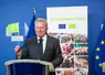 L'ancien commissaire à l’Agriculture Janusz Wojciechowski lors d'un discours pour la journée européenne du bio. 