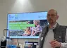 Bruno Martel, nouveau président du groupement d’intérêt public (GIP), ce 26 février au salon de l’agriculture sur le stand de la Coopération agricole.