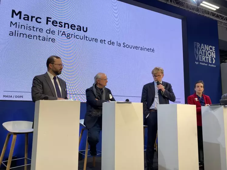 Marc Fesneau sur le salon de l'Agriculture le 28 février 2024 annonçant le plan d'urgence bio