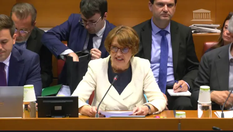 Annie Genevard le 14 mai 2025 devant la commission des finances de l’Assemblée nationale