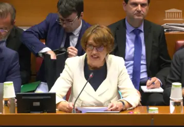 Annie Genevard le 14 mai 2025 devant la commission des finances de l’Assemblée nationale