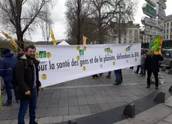 Manifestation d'agricutleurs bio de Bretagne