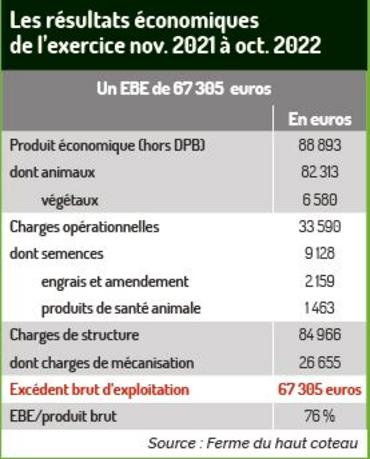 tableau résultats économiques