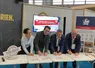 Cythia Merope (Metro France), Pascal Peltier (Metro France), Emmanuel Bernard (Interbev) et Gilles Gauthier (Interbev) signent la charte d'engagement