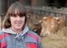 <em class="placeholder">Salariée de remplacement, Sarah Carrera ne cache pas son amour pour les vaches.</em>