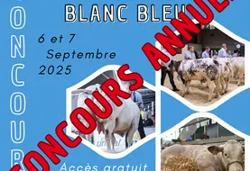 affiche concours national Blanc Bleu 2025 annulé