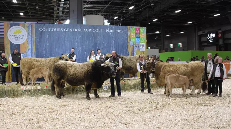 podium final concours Aubrac Salon de l'Agriculture Paris