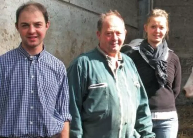 Ludovic, André et Marie-Andrée Roetynck. "Toutes nos bêtes sont élevées pour être valorisées en vente directe, supprimant ainsi les intermédiaires."