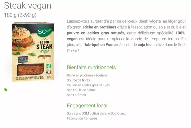 Enfin le vrai steak végétal est arrivé en France !