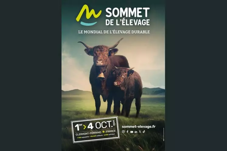 sommet de l'élevage 2024 affiche salers