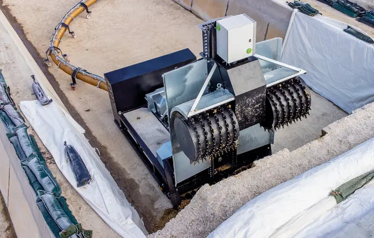 <em class="placeholder">Le système de désilage autonome proposé par Boumatic réduit encore l&#039;astreinte lié à l’approvisionnement de la cuisine.</em>
