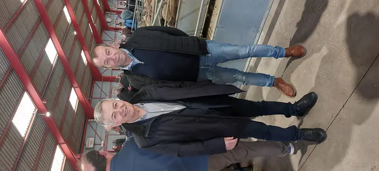 Bruno Debray président de la FMBV et Michel Causse, maire de Réquista