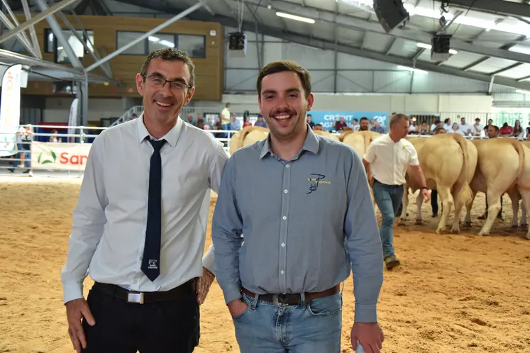concours national blonde d'Aquitaine 2025 Pierre Burgan et Raphael Béteille