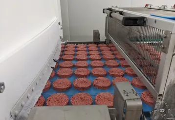<em class="placeholder">steak hachés surgelés sur ligne de fabrication </em>