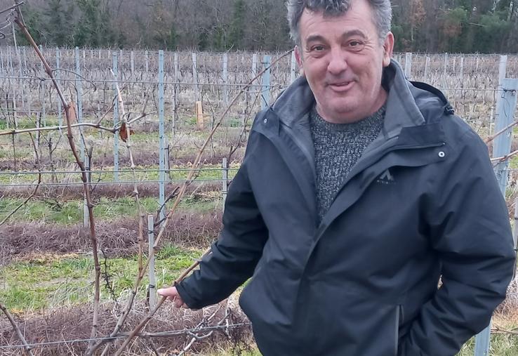 Laurent Cuisnier, viticulteur à Gémozac, membre d’un groupe MiVigne participera, le 12 mai à la journée technique sur le dépérissement de la vigne. 