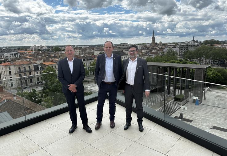Loïc Jouanneau, Stéphane Cools et Fabrice Lepigeon.