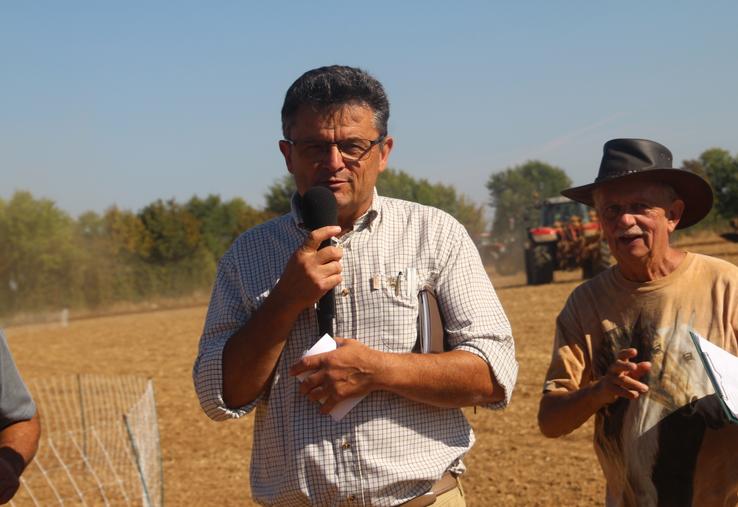 Odet Triquet est le président du Comice Agricole.