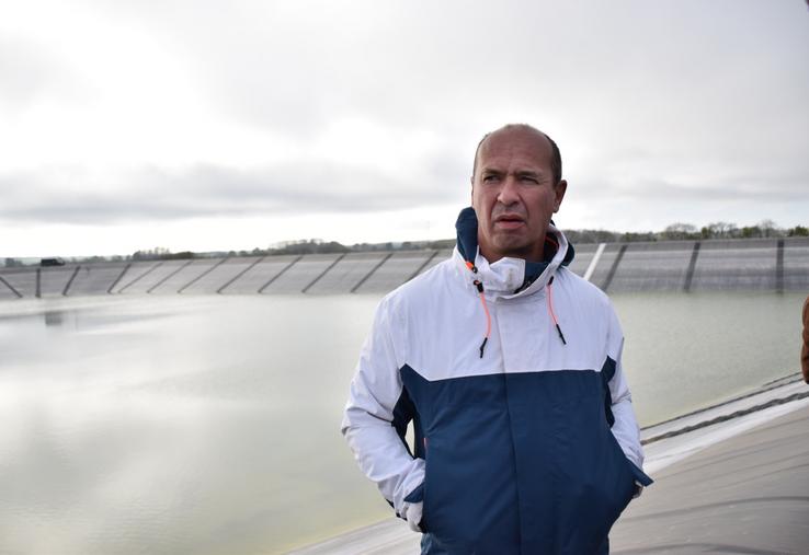 Thierry Boudaud, président de la Coop de l'eau, en 2022 à Mauzé.