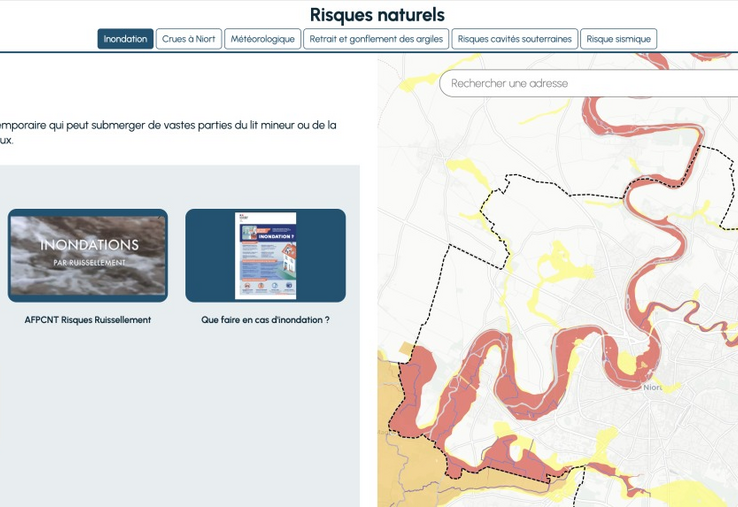 La géolocalisation permet de connaître son niveau de risque, en cas de crue notamment.