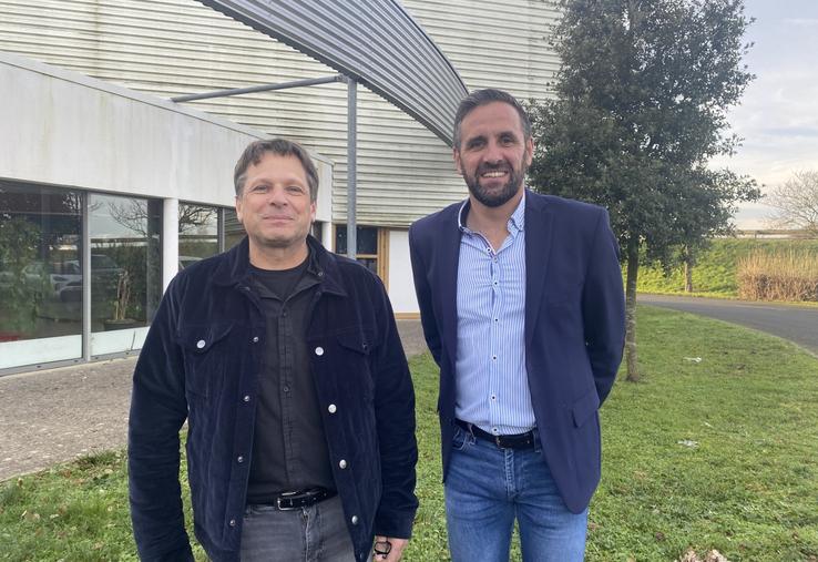 Vincent Chantecaille, président de la coopérative Sèvre et Belle et Matthieu Guiho, directeur.