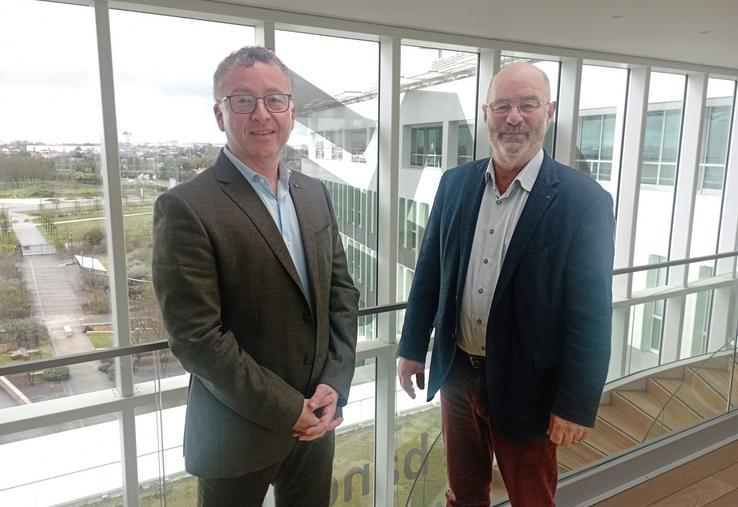 Vincent Mouveroux et Louis Tercinier ont salué les bons résultats du Crédit Agricole dans cette période de ralentissement économique.