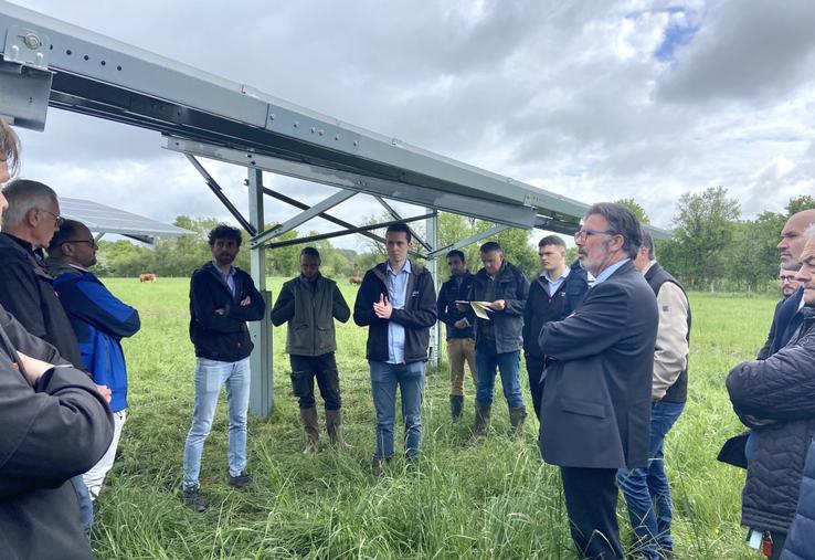 Les experts de Valeco ont présenté le projet au préfet de la Vienne, Serge Boulanger (à droite).