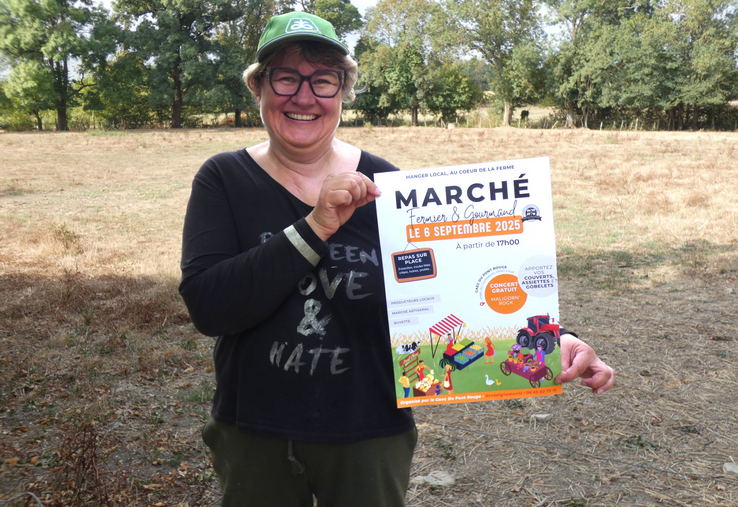Nathalie Epagneaud accueillera dans ce pré les participants à ce marché gourmand et nocturne.