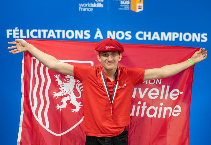 Simon Vitard-Boncori a remporté la médaille d'or aux WorldSkills France en maintenance des matériels agricoles.