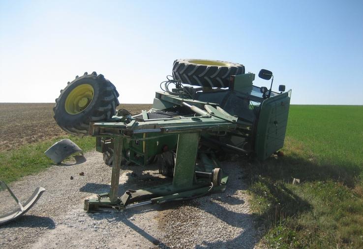 267 accidents corporels ont impliqué un tracteur agricole en 2024.