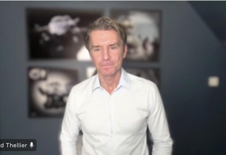 Bernard Thellier lors de son intervention en visio, le 6 janvier.