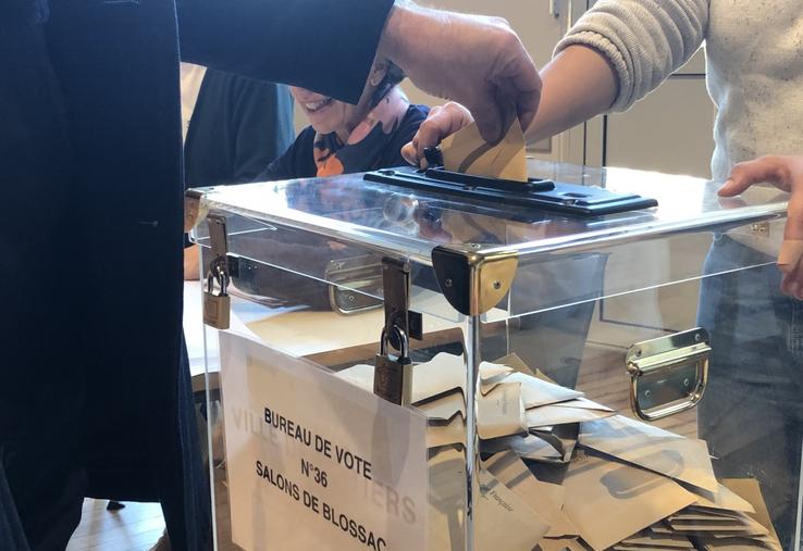 Le taux de participation dans la Vienne au premier tour des élections a été d'un peu plus de 58 %.