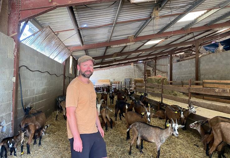 Hugo Braconnier est revenu sur la ferme familiale cette année.
