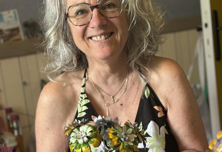 Christine Bourgeois travaille depuis 5 ans à donner une seconde vie aux capsules de café.