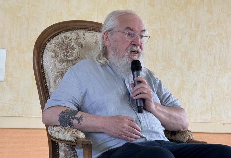 Hervé Le Bouler, forestier et écrivain, a présenté sa vision de la forêt du futur.