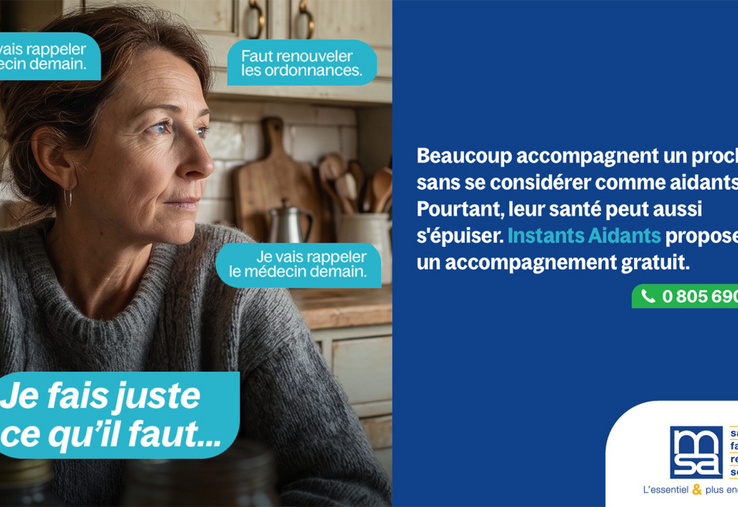 "Instants santé aidants" un accompagnement gratuit et sur-mesure.