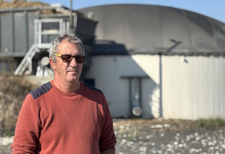 "Notre biogaz est produit sur place et réinjecté directement dans le réseau", dit Laurent Lambert.
